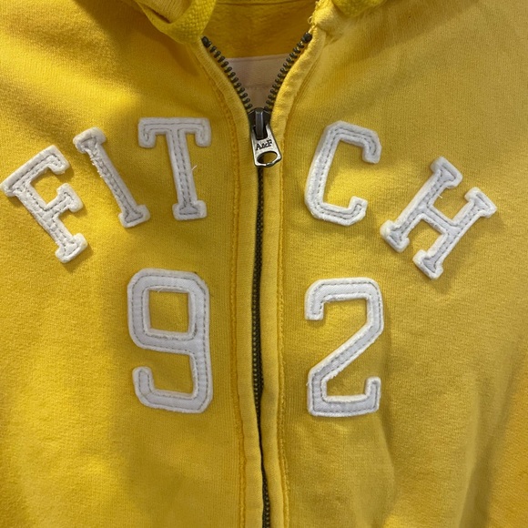 abercrombie and fitch yellow zip up jacket - Picture 2 of 6